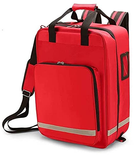 PPGE Home Bolsa de emergencia multifuncional vacía de primeros auxilios, impermeable, tela Oxford, kit de primeros auxilios con separadores interiores para exteriores, comunidad, viajes, camping,