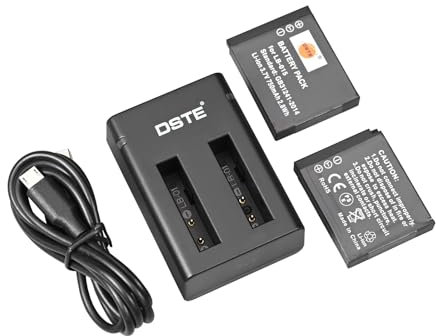 DSTE de 3.7V LB - 015 LB 015 (2pcs) Batterie Rechargeable Batterie de Remplacement et Double Chargeur Compatible avec Kodak wpz2