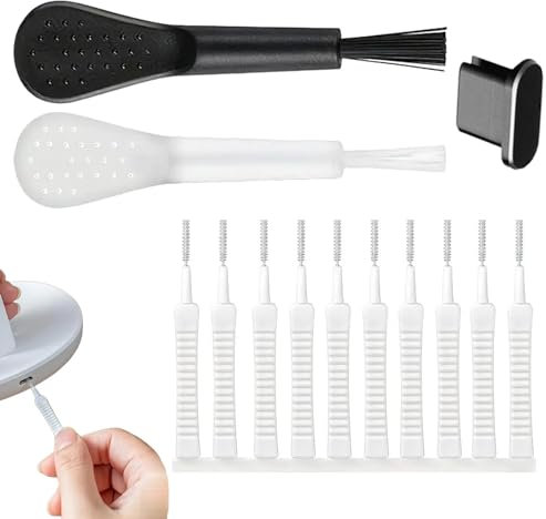 Phone Speaker Maintenance Kit - Phone Port Maintenance Kit, Phone Charger Port Cleaner | Portable Smartphone Cleaning Tool Set, Reusable Phone Charger Port Maintenance Brush for Earphones, Phone Speak