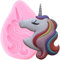 XMOLDNMS Unicorn Silicone Mould Unicorn Fondant Candy Moulds for Baby Birthday Cake Decoration Chocolate Cupcake Topper Candy Polymer Clay Gum Paste