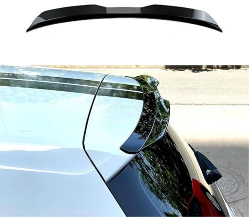 WXJFFF Auto Heckspoiler für Smart fortwo/Brabus fortwo C451 A451 Coupé/Cabrio (C 451) 2007-2015, Kofferraum Spoiler Flügel Dachspoilerflügel Lippe, Auto Styling Tuning Zubehör,Bright Black