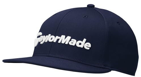 TaylorMade 2024 Carlsbad Flatbill Snapback Hat, XS (US, Alpha, X-Small, Marineblau), Marineblau, X-Small