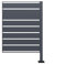 Wheelie Bin Screen Extension Panel - Galvanised Steel Bin Hideaway Accessory, Modular Design, Anthracite Finish