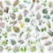 PH PandaHall 60 Stili Pianta Cabocchioni In Vetro A Goccia Piante Verdi Cabochon A Tema Foglia Cabocchione A Cupola con Retro Piatto per La Creazione di Gioielli Primavera Estate, 25x18mm