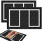 Cornhole Matten 15,7 x 2,4 m Filz verhindern Verrutschen Cornhole Pads für Cornhole Board Pitch Pads Cornhole Board Zubehör Matten auf Grasbeuteln reinigen (weiße Linie)