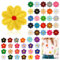 50 Stück Patches zum Aufbügeln,Blume Aufnäher Kinder Erwachsene,zum Aufbügeln Flicken,aufnäher kleidung bügelflicken, für Textilien Gänseblümchen Blume für Kleidung,Jeans,Taschen