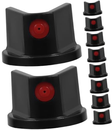 Alipis 15 Stück Selbstlackierende Düse Sprühfarbendüsen Für Dosen Spraydose-düse Sprühflaschendüsen Sprühdüsen Malen Düsenspitzen Für Sprühdosen Sprühkappe Sprühfarbenkappen Black Abs
