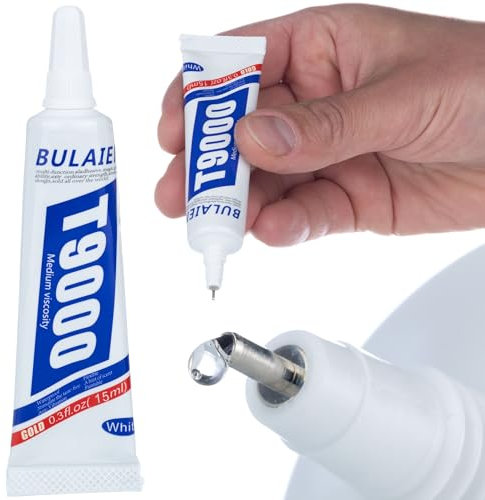 Rosfix Colla Trasparente T-9000 15ml – Adesivo Acrilico Multiuso per Metallo, Vetro, Plastica, Gomma, Tessuti | Asciugatura Rapida | Riparazioni Fai da Te | Colla Industriale