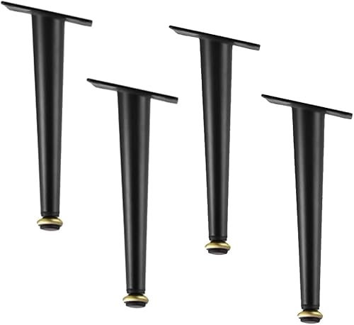 Table Legs,Furniture Support Leg, 4 Metal Furniture Leg,Iron Table Leg,Black Sofa Replacement Legs,Tv Cabinet Feet,Coffee Table Legs,for kitchen Sideboard,Raiser Armchair,Nightstand,Height Adjustable