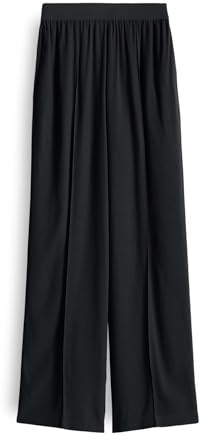 OPUS PANTS Damen Wide Leg Pants | MALOTTA Summer Mid Rise Wide Leg Pants mit Komfortbund Black, 40