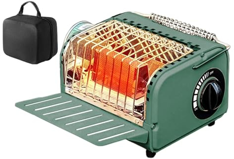 Oven for Heating Camping Tents, 1200 W Gas Stove for Tents Including Storage Bag, Adjustable Cooking and Heating Function, Suitable for Camping, Backpacking, Outdoor, Hiking, Winter, Fishing, Leisure