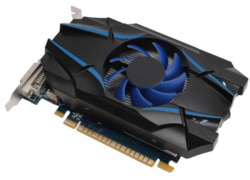 VBESTLIFE GT 1030 2 GB Grafikkarte, GDDR5 64 Bit GPU, PCI Express 2.0 16X Gaming-Grafikkarte, Desktop-Computer- mit HDMI, DVI-Anschlüssen