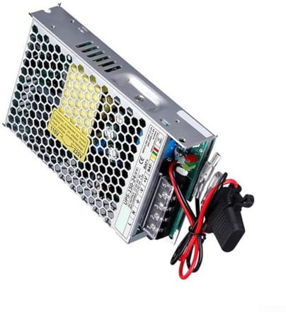 Fuente de alimentación de conmutación ininterrumpida 150W, salida de 12V/24V DC UPS con canales duales para sistemas de seguridad, entrada de CA 100-240V, caja de aluminio (UPS-150-12)