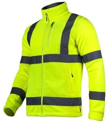 Lahti PRO WARNSCHUTZ-FLEECEJACKE GELB | L, CE, LAHTI | Einstellung der Breite | Winddichte Reißverschlüsse