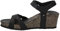 Panama Jack Damen Julia Basics Offene Sandalen mit Keilabsatz, Schwarz (Black), 39 EU