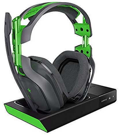 ASTRO Gaming A50 Headset (kabellos) + Basisstation mit Dolby 7.1 Surround Sound (kompatibel mit Xbox One, PC, Mac) grau/grün