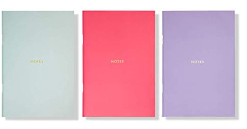Kate Spade - Colourblock Triple Notebook Set, Multi, One Size