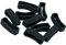 P Prettyia 10 STK Uhrenarmband Schlaufe, Gummi-Verschlüsse Ring, Schnalle Halter, Ersatzteile für Suunto Spartan - Spartan Schwarz