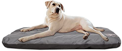 millybo ECO Hundematratze, Hundebett für Kleine, Mittlere, Große Hunde - wetterfestes Hundekissen, kuscheliges Schaum Tierbett, Outdoor & Robustes Hundematte - 100x70x8 cm Grau