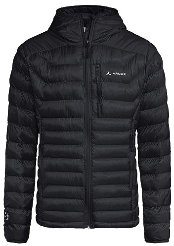 VAUDE Herren Isolationsjacke Batura Hooded Insulation Jacket, sehr leicht, sehr warm, atmungsaktiv, Passform: Slim fit, black, M