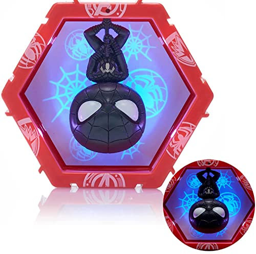 WOW! PODS Avengers Collection - Symbiote Spiderman Limited Edition | Superhero Light-Up Bobble-Head Figure | Official Marvel Toys, Collectables & Gifts