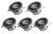 Midore Mini LED Einbaustrahler 5er Sets, 3W 230V Rund Einbauspots mit Transformator Mini Downlights Schwenkbar Aluminum LED Deckenspots 200lm