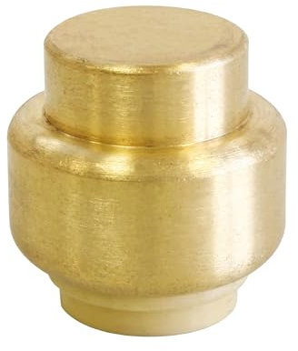 SOMATHERM FOR YOU, Bouchon laiton à clipser pour tubes cuivre, PER ou multicouche Ø14 mm - Raccord auto-étanche, montage rapide sans outil, pression max 4 bars, température max 90°C