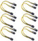 QH-Shop Cable Alimentacion Grafica 6 Pines Pci Express a 2 X Pcie 8 (6 + 2) 31cm Pines Cable de Extensión de Alimentación Divisor para Tarjetas Gráficas Servidor de Minería Paquete de 6 Unidades