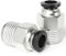 TAILONZ PNEUMATIC Außengewinde gerade, 6 mm Rohr OD x 1/4 Zoll NPT Gewinde Push to Connect Fittings PC6-N2 (5 Stück)