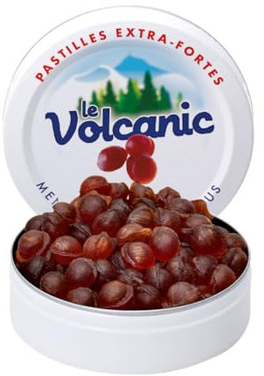 Le Volcanic | Pastilles extra-fortes | Goût Menthol Pin Eucalyptus (50g de bonbons)