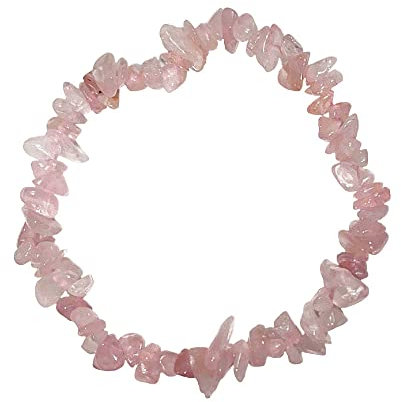 Bracelet Baroque Quartz Rose, Taille 17 cm, Pierres Naturelles Lithothérapie