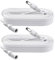2-Pack 3m DC Power Extension Cable, Plug 5.5mm x 2.1mm, Male to Female, DC 5V 6V 9V 12V 24V for Security Cameras,DVR,Router,Printer,LED Strip, White