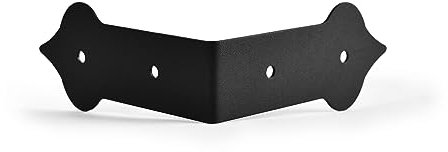 Pack of 4 Spear Head Decorative Corner Railway Sleeper Bracket - to Add Style & Decoration to Your Timber or Wood - Garden Project, Outdoor, Lawn, Sleeper Construction…