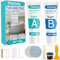 Shower Tray Repair Kit, Tub, Tile and Shower Repair Kit, Waterproof and Leak-Proof Bathtub Repair Kit, Bath Repair Kit to Repair Scratches, Holes, Cracks (50g+50g)