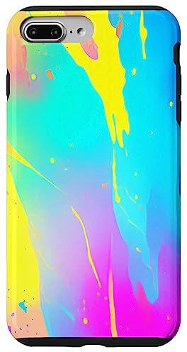 iPhone 7 Plus/8 Plus Abstract Turquoise Pink Art Color Gradient Case