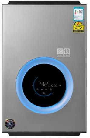 WHYATT Scaldabagno, Scaldacqua Domestico a Metano a Scarico Forzato, Adatto per Interni, Scaldacqua Istantaneo Installabile in Ambienti Interni Ventilati,Scaldacqua Istantanea (Color : A)