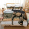 Bettwäsche 140x200 Afrika Tiere, Winter Weiche Mikrofaser Bettwäsche-Set Afrika Tiere Bettbezug und 2 Kissenbezug 80x80 cm, 3 teilig Bettwaren 3D Bettbezüge Set ##2916