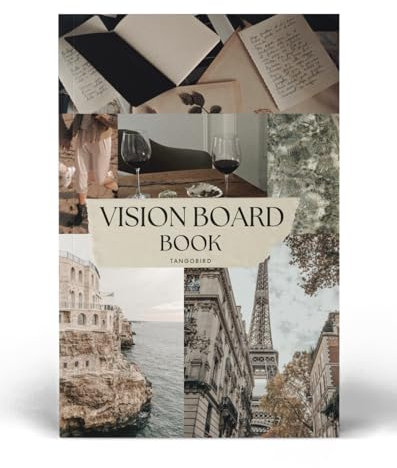 Tangobird Vision Board Book: ClipArt Bilder & Wörter in allen Kategorien, zur Visualisierung Ihrer Ziele & Traumleben, inspirierende Bilder für Collagen & Scrapbooking