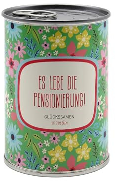 Geschenk-Anzuchtset mit personalisierter Nachricht - Geburtstagsgeschenk für Damen Herren, originelles Geschenk für Freunde Familie, für Feiern - Einfach zu verwenden - Blumen (Pensionierung)