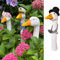 OF Gänsehals Gartenstecker Gans - Höhe 35 bis 38 cm groß - Deko Gartenfiguren für außen (Schornsteinfeger)