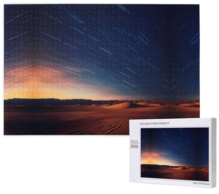 Oasis Puzzle für Erwachsene, 1000 Teile, Holzpuzzle für Familie, Freunde, Heimdekoration, Wandkunst, 75 x 50 cm