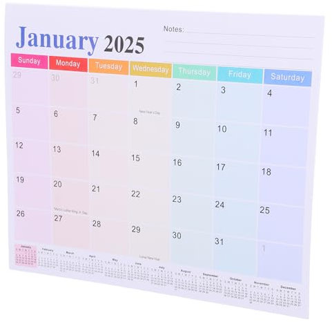 VILLCASE Small Magnetic Calendar Fridge Calendar Office Calendar Large Calendar 2024-2025 2025 Calendar Big Calendar 2024-2025 Calendar Planner 2024-2025 Wall Calendar 2024-2025 Paper
