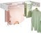 Vikaqi Wall Mounted Clothes Drying Rack 32“, Foldable Wall Mount Laundry Rack Folding Indoor, Kleidung zusammenklappbar, Handtuch-Trockengestell mit Wall Template
