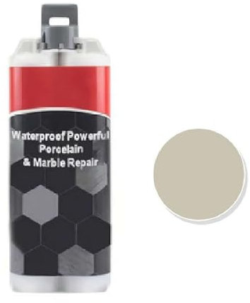Ceramic Tile Repair Kit, Ceramic Tile Repair Agent Marble Floor Kitchen And Bathroom Pit Repair Crack Repair Glaze Repair Paste Toilet And Washbasin Repair Agent for Home Repair Tool (Ivory)