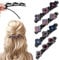 4 Pieces Pinces à Cheveux TresséEs En Cristal Scintillant, Femme Barrette à Cheveux LatéRale à Trois Fleurs Cristal, Fille Cheveux TresséS Avec Strass éTincelants Accessoires Cheveux Femme