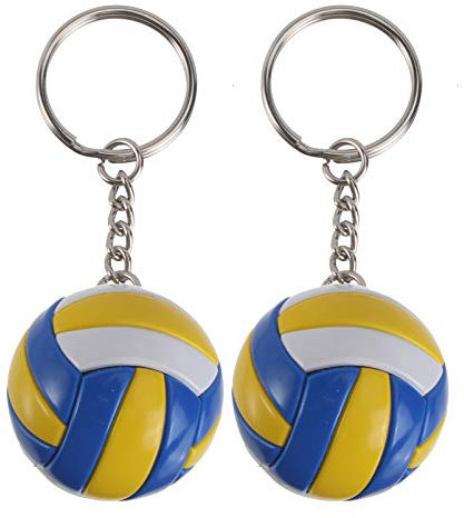 Gatuida Volleyball Schlüsselanhänger, 2 Stück Schlüsselanhänger Volleyball Kreative Schlüsselringe für Taschen Sport Stil Dekoration Für Schlüssel und Taschen für er