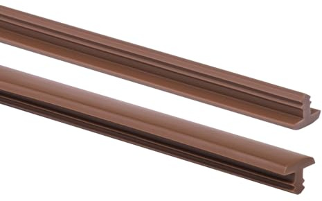 Quest Profil PVC für Treppenstufenrillen 3,5 mm Antirutsch - Braun, 25 m | Stufenkantenschutz zum Einlegen in die Rillen ohne Kleber, witterungsbeständig & abriebfest, für Treppen in Haus & Büro
