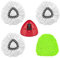 5 Pack Spin Mop Replacement Heads for Vileda 1 Tank System, Mop Heads Replacements with Mop Base Replacement Kit,Triangle Spin Reusable Mop Heads for vileda Hard-surfaced Floor
