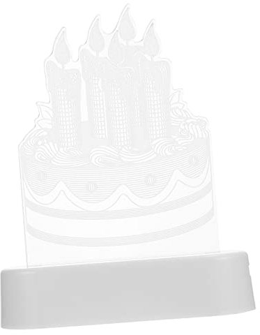 Hemobllo Geburtstagskuchen Dekoration Licht Kreative Kuchen Ornament Für Geburtstagsfeiern Kinderzimmer Und Kindergarten Ohne Batterien Zauberhafte Raumgestaltung