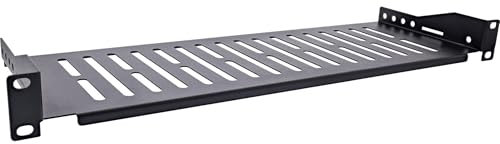 InLine Estante de 19 Pulgadas, 150 mm, 10 kg, 1U, RAL 9005 Negro, 19114A